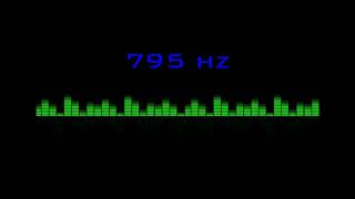 ⒽⓏ| 795 hz Pure Tone Frequency| NO Music , For Meditation, Testing. Black Screen