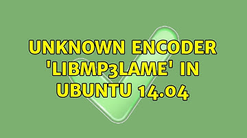 Unknown encoder 