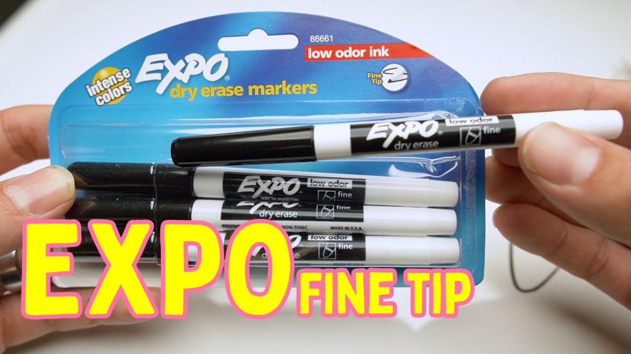 Expo Ultra-Fine Tip Dry Erase Markers - Set of 8, Assorted Colors