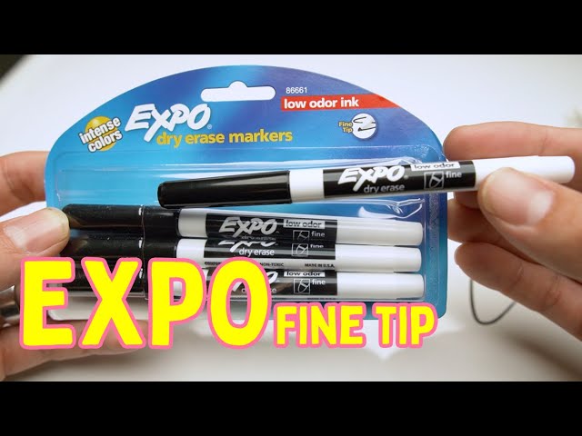 Expo Low Oder Fine Tip Marker Black