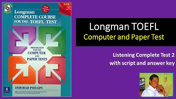 Longman TOEFL Listening Complete Test 2 with script and answer key