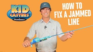 How to Fix Jammed Line on Kid Casters Fishing Rod 