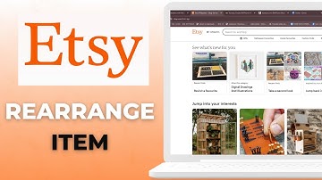 How to Rearrange Items in Etsy Store  2023