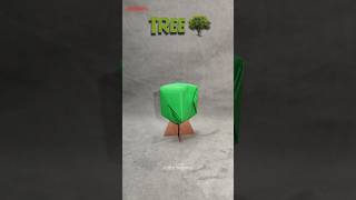 Origami Tree 🌳//Paper tree 🌿//Origamitutorial //Paper craft #diy #howtomake #shorts