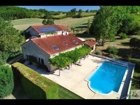 Maison de campagne au calme vue, piscine, grange - Villeréal