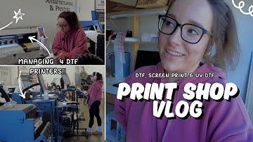 Packing Orders, DTF Transfers & Shipping Troubles | Small Business Vlog