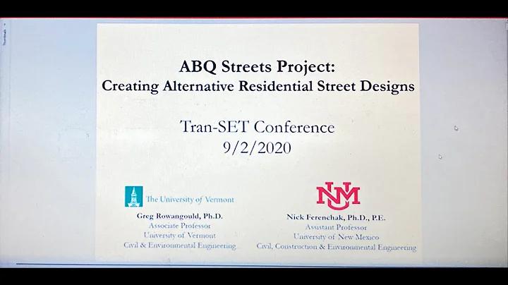 Conference: ABQ Street Project: Creating Alternati...