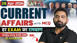 26 April Current Affairs 2024 | Current Affairs Today | Current Affairs by Abhijeet Sir