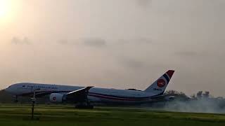 Biman 777 300ER, LANDING AT CHATTOGRAM  SEPTEMBER  2021