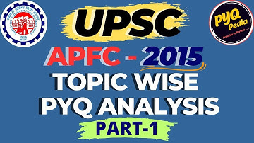 UPSC APFC 2015 Solved Paper I PART-1 I UPSC EPFO APFC 2023