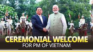 Live Pm Modi At Ceremonial Welcome For Pm Pham Minh Chinh Of Vietnam At Rashtrapati Bhavan