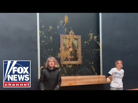 CAUGHT ON CAMERA: Protesters hurl soup at Mona Lisa