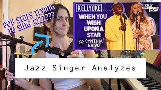 Video thumbnail of "Kelly Clarkson & Cynthia Erivo's "When you Wish Upon a Star," [LIVE on Kellyoke] - SINGER REACTS"