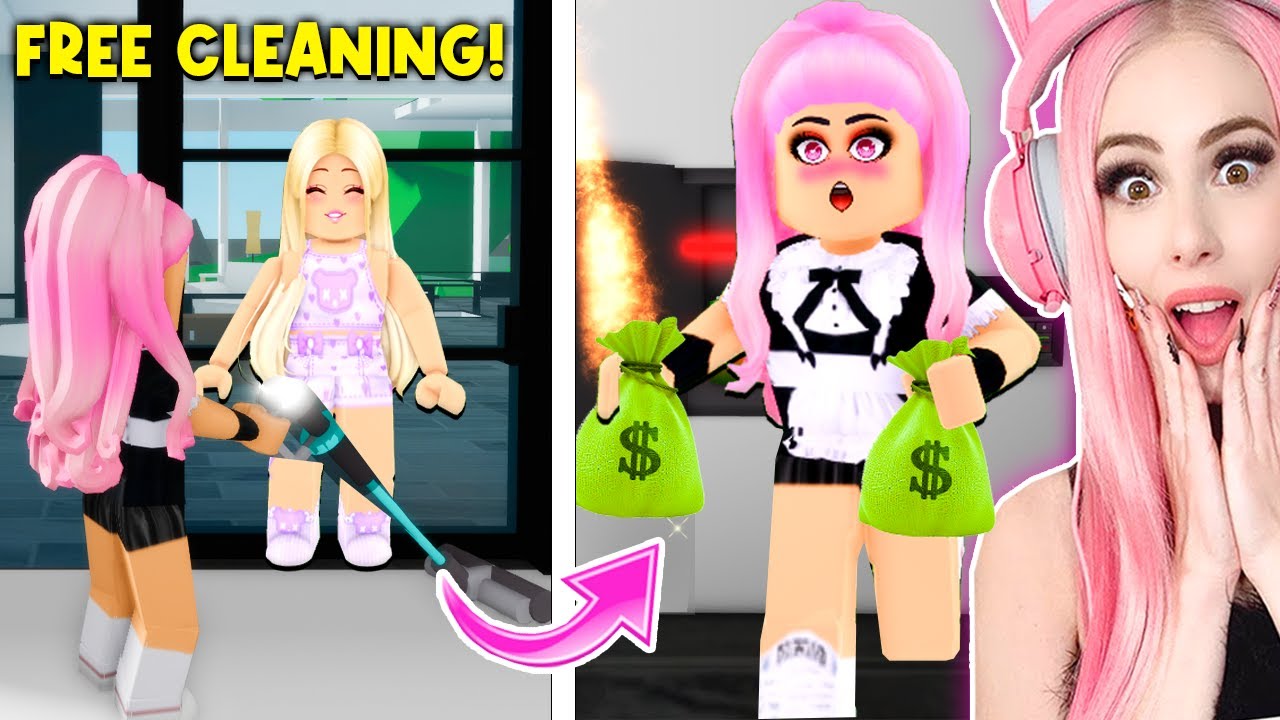Pretending To Be A MAID Then ROBBING PEOPLE In Brookhaven...Roblox