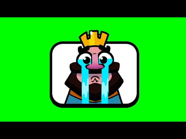 Clash Royale King Laughs Green Screen 