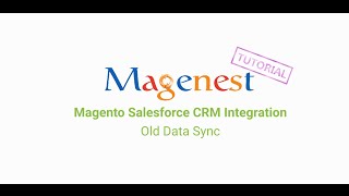Magento Salesforce CRM Integration V 1.2.1 Old Data Sync