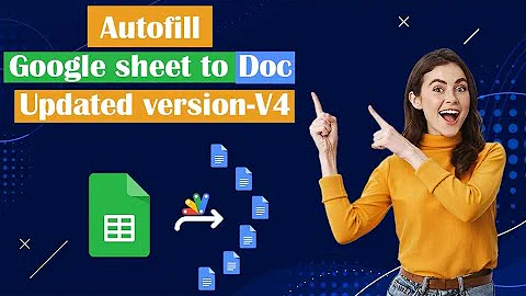 Autofill Document & Invoice from Google sheet data | Updated Version - 4 | Google Apps Script