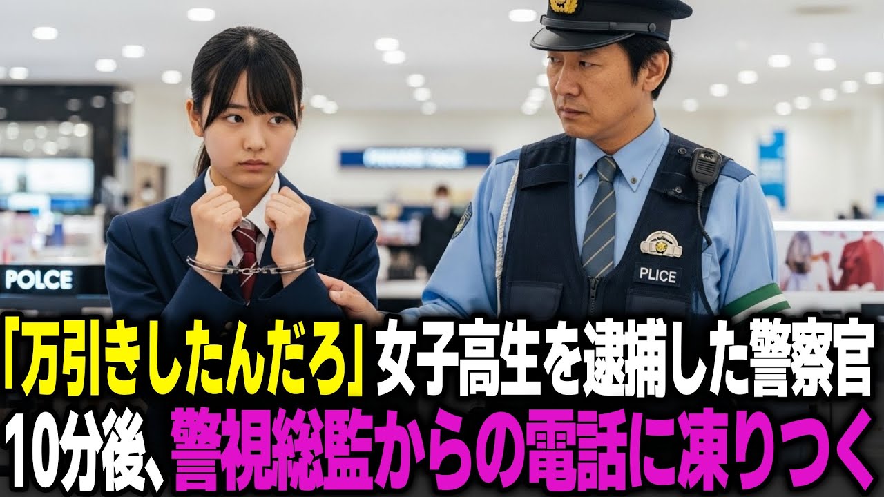 万引き犯として誤認逮捕された女子高生…その後、警視総監から電話がかかってきて警察署内が凍りつく