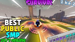 ⚔️  New Best Public Survival SMP Minecraft 👻  | Java + PE | All Versions | Free To Join 🎉