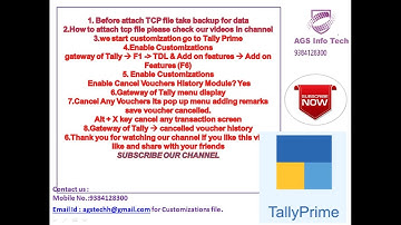 Advanced or Amazing TDL Cancelled Voucher History in Tally Prime  Tally Prime New