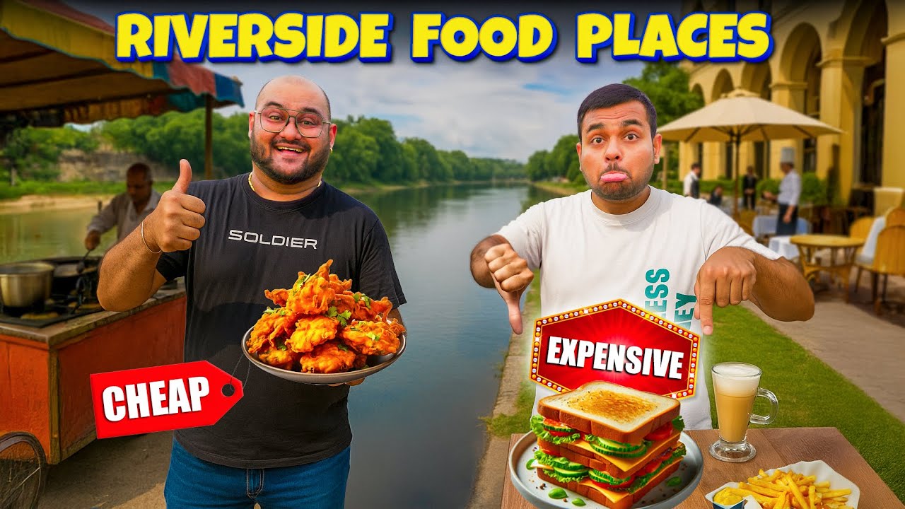 Exploring Cheap Vs Expensive Riverside Food Places | Viwa Food World