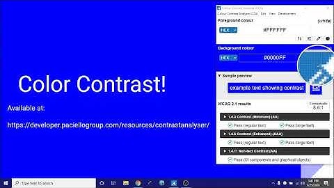 Colour Contrast Analyser