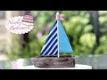 Segelboot aus Fondant einfach selbst modellieren I DIY von Nicoles Zuckerwerk