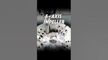 Five-axis CNC machining of a one-piece centrifugal impeller
