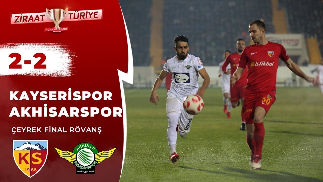 2017-2018 T. Kupası KAYSERİSPOR - AKHİSARSPOR 2-2 Maç Özeti