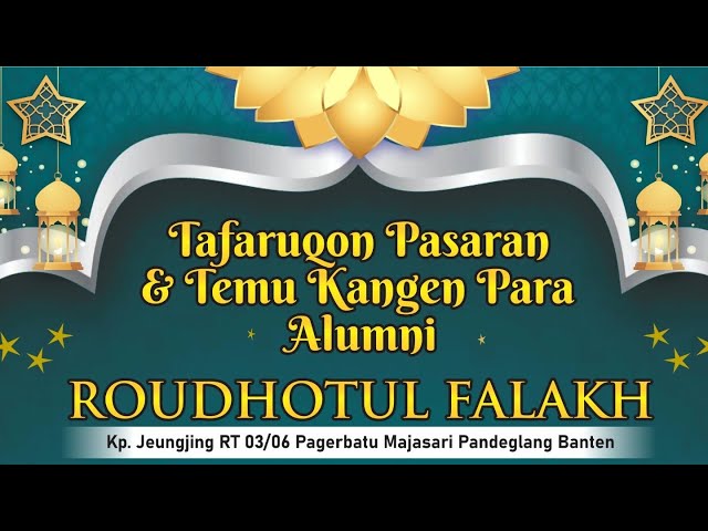 lailatu tafaruq ( malam tafarukan ) ROUDHOTUL FALAKH class=