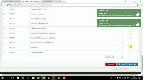 Sistem Informasi Akademik Input KRS Mahasiswa Pindahan