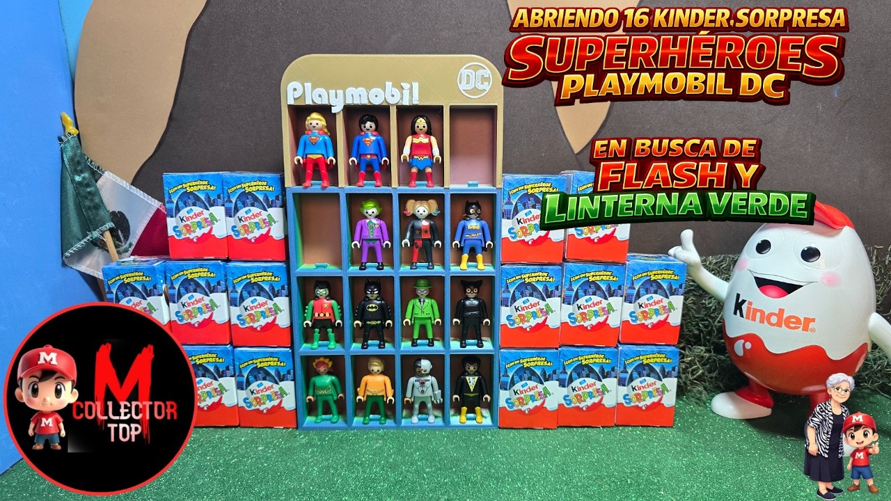En Busca de Flash y Linterna Verde | Abriendo 16 Kinder Sorpresa DC ...