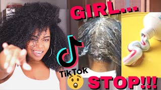 Reaction to TikTok Natural Hair Hacks | Melissa Denise