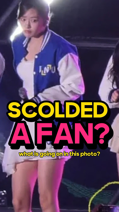 IVE Yujin Scolded a Fan?