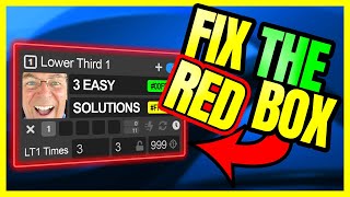 OBS Lower Third With Dockable Control Panel Plugin  FIX THE RED BOX