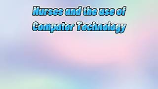 Role of Computer in Nursing