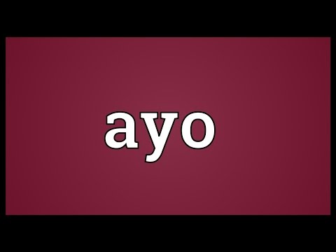 Vidéo: Quelle est la signification de AYYO ?
