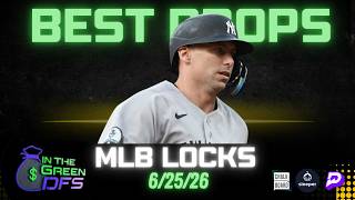 BEST MLB PROPS TODAY | BEST 5 BETS | THURSDAY 6/25/26 | BONUS MLB BET 🔥