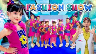 PERTAMA KALI LEIKA IKUT FASHION SHOW | TOMPEL BIKIN BAJU DARI KERTAS