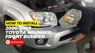 How to Install a 20062009 Toyota 4Runner Front Bumper , Video 3/3