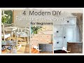 4 Modern DIY Furniture Makeovers: Chalk Painting For Beginners