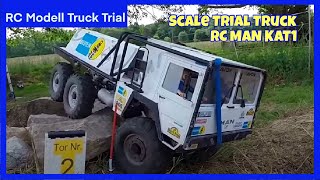 RC MAN KAT 1 6x6 beim RC Truck Trial im RC Trail Parcour der IG Scale Modell Truck Trial