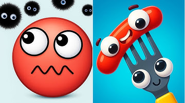 HIDE BALL Vs FORKNSAUSAGE : Satisfying ASMR Gameplay - All Max Levels Gameplay