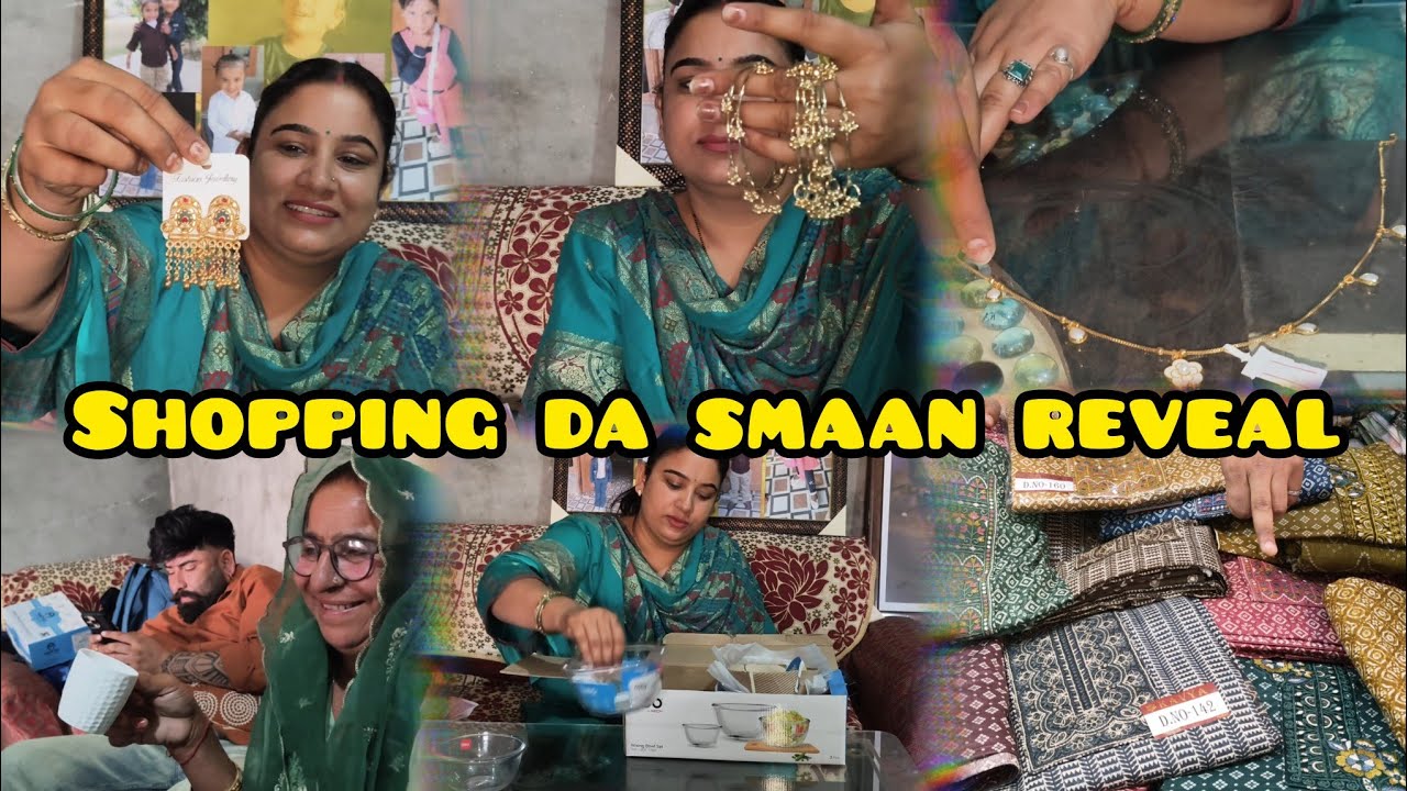 Shopping da smaan reveal🥰🛍️ ਸ਼ੋਪਿੰਗ ਤੋ ਕੀ ਕੀ ਸਮਾਨ ਲਿਆ,, Deepkamal vlog 😎