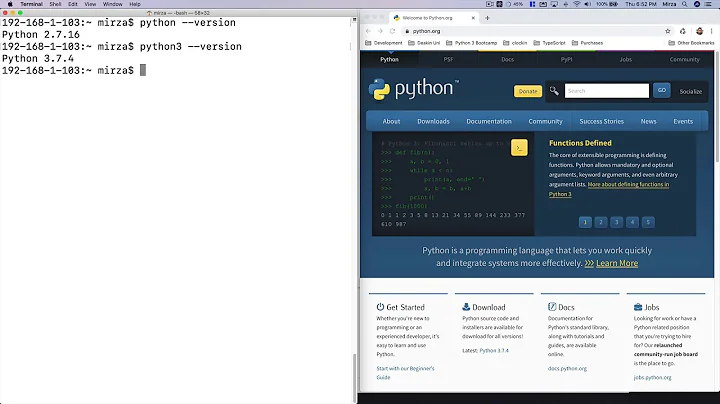 How to create Python 3 Alias as Python Mac Terminal