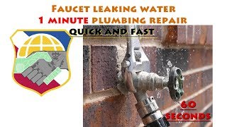 1 minute fix leaky faucet repair that will save you time and money by DIY Tinker 2,074 views 5 years ago 4 minutes, 17 seconds