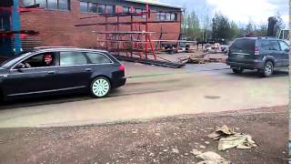 tug of war audi a6 versus toyota landcruiser