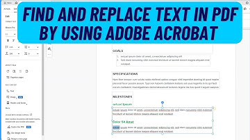 How to Find and Replace Text In PDF By Using Adobe Acrobat