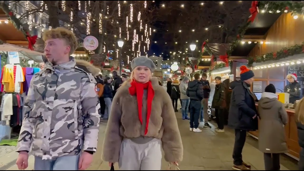 Рождественская прогулка по волшебному городу Осло 🇳🇴🎄 От Королевского дворца до Карла Йохана | Зи...
