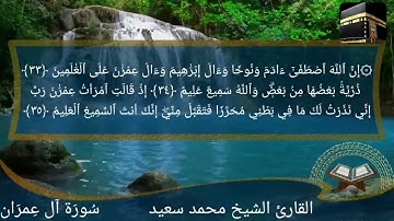 سورة آل عمران 3 للقارئ الشيخ محمد سعيد